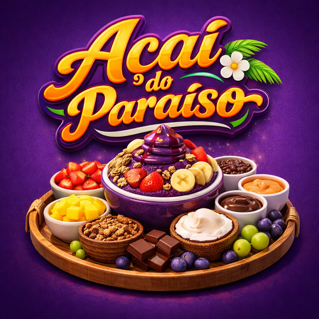 Logo Açaí do Paraíso Delivery